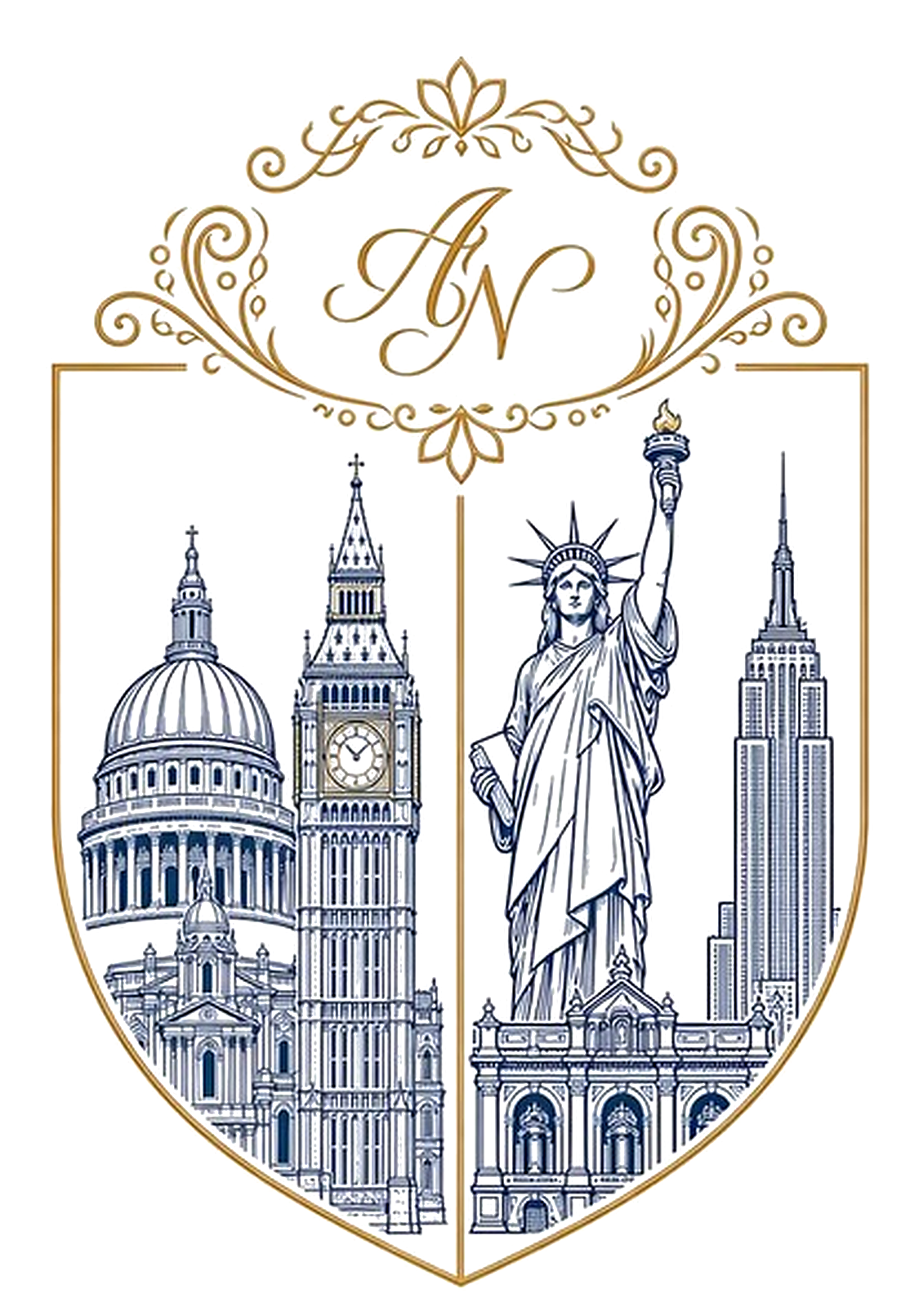 Anaika and Neil crest emblem